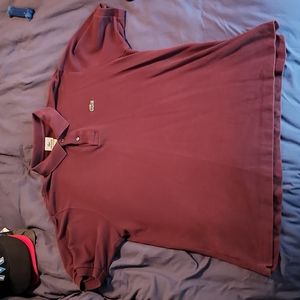 Large Maroon Lacoste Polo